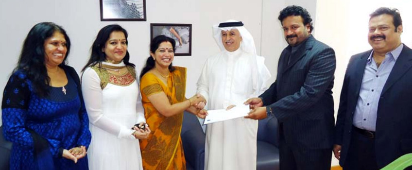 Steelmark Mideast handover donation to Sneha centre for children with special needs